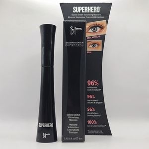 It Cosmetics Superhero Elastic Stretch Volumizing & Lengthening Mascara in Black